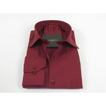 Men's Shirt Hankie CASILA Turkey Cotton Blend Long Sleeves 501770-05 Burgundy image 3