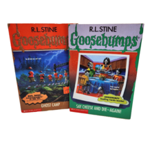 R.L Stine Goosebumps # 44 # 45 Ghost Camp Say Cheese Book Childrens Paperback - £18.68 GBP