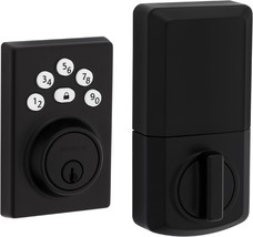  240 5 Button Keypad Matte Black Contemporary Electronic Deadbolt Door  - $116.06