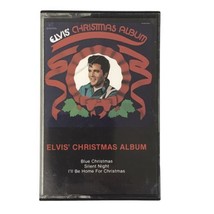 Elvis Christmas Album Cassette Tape 1985 RCA Records Blue Silent Night - £7.99 GBP