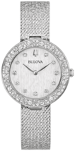 Bulova Crystal Silver tone Womens Watch 96L329 - $401.72 CAD