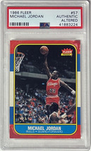 Michael Jordan 1986-87 Fleer Rookie Card (RC) #57- PSA Slabbed Authentic Altered - £1,487.14 GBP