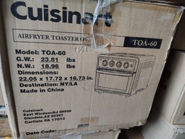 Cuisinart TOA-60 Air Fryer Toaster Oven Silver  - $90.09