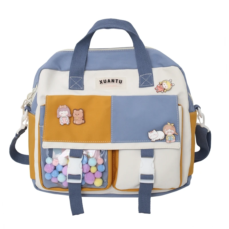 Contrast Color Korean Style Women&#39;s Backpack Women&#39;s Bag 2022 Trend Multifunctio - £62.74 GBP