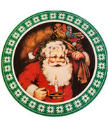 Santa Claus Christmas Tin Holiday Gift Empty Charles Vintage 1982 Small ... - $17.18 CAD