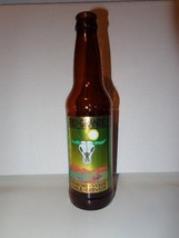 Empty Rio Grande Pancho Verde Chile Cerveza Cow Skull Beer Bottle with Top - £3.55 GBP