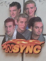 NSYNC Boy Band Wall Plaque Vintage 1998 9&quot;x11&quot; Justin Timberlake, Lance ... - $11.88