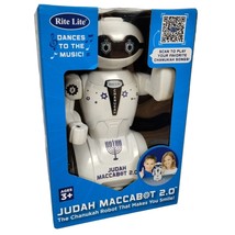 Judah Maccabot 2 Chanukah 8 in Robot Lights Up Dance Dreidel Music Rite Lite - £20.61 GBP