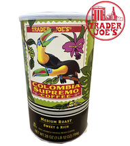 Trader Joe&#39;s Colombia Supremo Medium Roast Whole Bean Coffee 28 OZ Each - $27.50