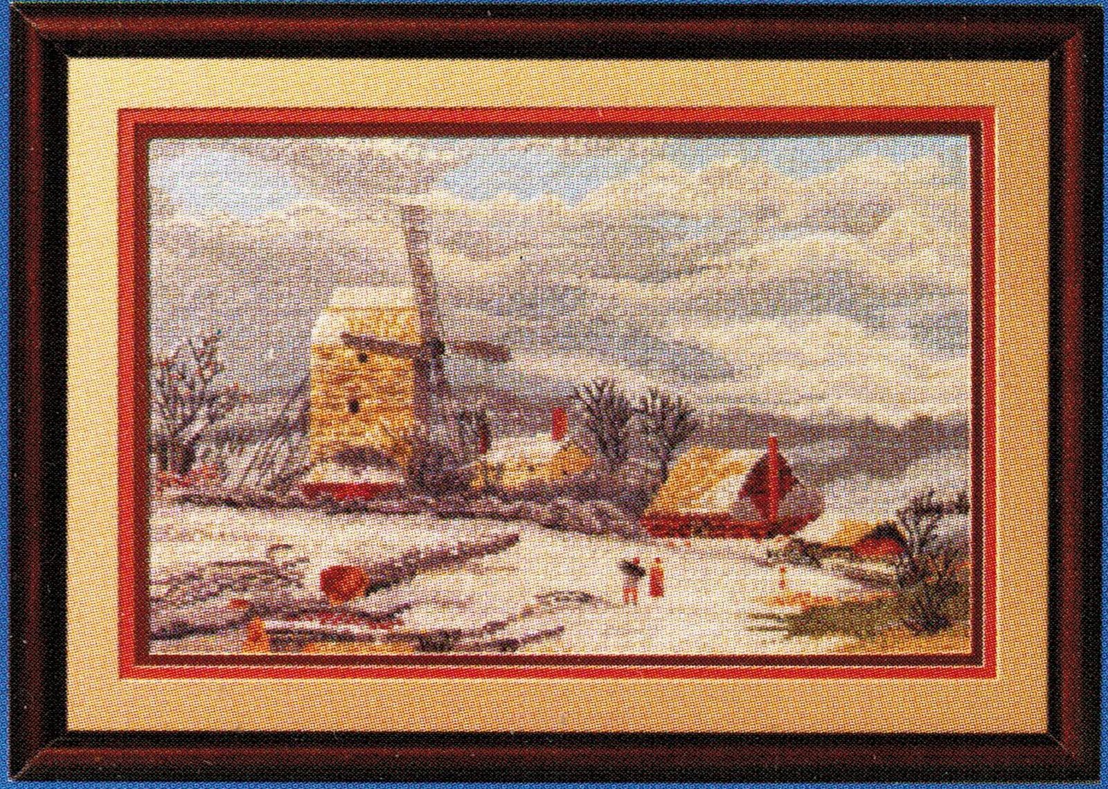 Janlynn Winter Windmill Counted Cross Stitch Boyd Designs Kit 13" x 8"  - $19.99