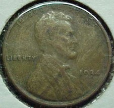 Lincoln Wheat Penny 1934 F #102 - $3.00
