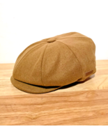 Men’s Herringbone Wool Tweed Flat Cap Peaky Blinders Newsboy Gatsby Bake... - $20.53+
