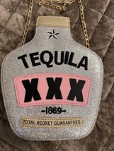 Women Cute Sequins Crossbody Bags Tequila Bottle Shaped Shoulder Handbag... - £31.72 GBP