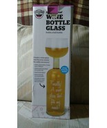 Bigmouth Original Full Bottle Wine Glass 750 mL 11.5&quot; Tall Hand Blown Gl... - £20.18 GBP