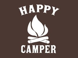 FUNNY TSHIRT Happy Camper T-Shirt Camping Out Doors Mens Womes Kids Tee ... - £10.13 GBP