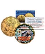 AMERICAN PHAROAH Triple Crown Winner JFK Half Dollar Coin Gold Plated TE... - $14.95