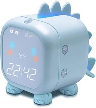 Kids Alarm Clock with Dinosaur, Digital Alarm Clock for Kids Bedroom (Blue) - £15.55 GBP