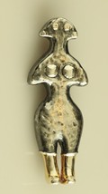 Mfa Sterling Silver Modern Brutalist Female Nude Pin Pendant Museum Fine Arts - £59.34 GBP