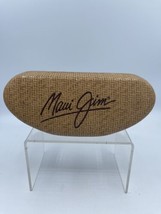 Maui Jim Sunglasses Tan Basket Weave 6.5&quot; Hard Case Large - £14.68 GBP
