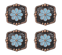 Concho Set of 4 Screw Back Conchos Western Saddle 1-1/4" Co606 - $24.74