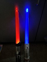 31&quot; tall Lot 2 Hasbro/Lucas Flims Star Wars Light Sabers Retractable 2019 - £19.71 GBP