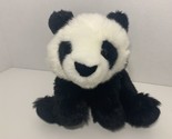 Douglas Cuddle Toy plush panda floppy stuffed animal soft black white - $14.84