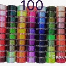 Rainbow Stitch: 100-Color Prewound Bobbins Kit for Babylock, Janome, Pfaff, Husq - £73.35 GBP