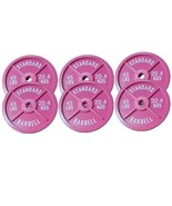 6 Barbell Weight Plate Inspired Drink Coasters Pink Hot Cold Resistant P... - $16.46 CAD