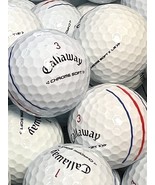 6 Dz Premium AAA White &amp; Triple Trac Callaway Chrome Soft/ Soft X LS w/ ... - $62.84