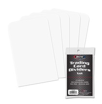 1 pack of 10 BCW Tall Trading Card Dividers - $8.81