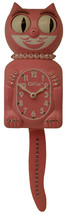 Pink Satin Lady Kit-Cat Klock  Swarovski Hand Crafted Jeweled Pink Clock - $144.95