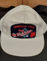Vintage 1991 World Series Minnesota Twins Snapback Mens Hat  MLB 90’s Rare - £70.11 GBP