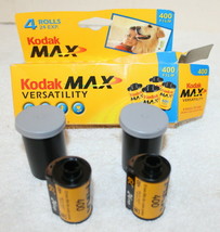 Kodak Max Versatility Color 400 Film ~ Open Box ~ 2 Rolls 35mm ~ 24 Expo... - £15.72 GBP