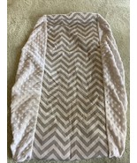 Circo Unisex White Gray Zig Zag Minky Fleece Fitted Diaper Changing Pad ... - $16.74 CAD
