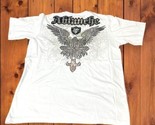 NWOT Ablanche Winged Cross White T Shirt Sz L Street Wear Y2K Vtg Dead S... - £35.61 GBP