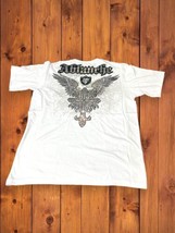 NWOT Ablanche Winged Cross White T Shirt Sz L Street Wear Y2K Vtg Dead Stock - £35.48 GBP