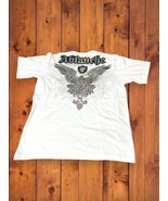 NWOT Ablanche Winged Cross White T Shirt Sz L Street Wear Y2K Vtg Dead S... - $771.10 MXN