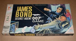 James Bond Secret Agent 007 Board Game Vintage 1964 Milton Bradley Incomplete - £15.71 GBP