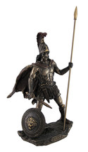 Bronzed Mars Roman God of War Statue with Colored Accents - £59.96 GBP