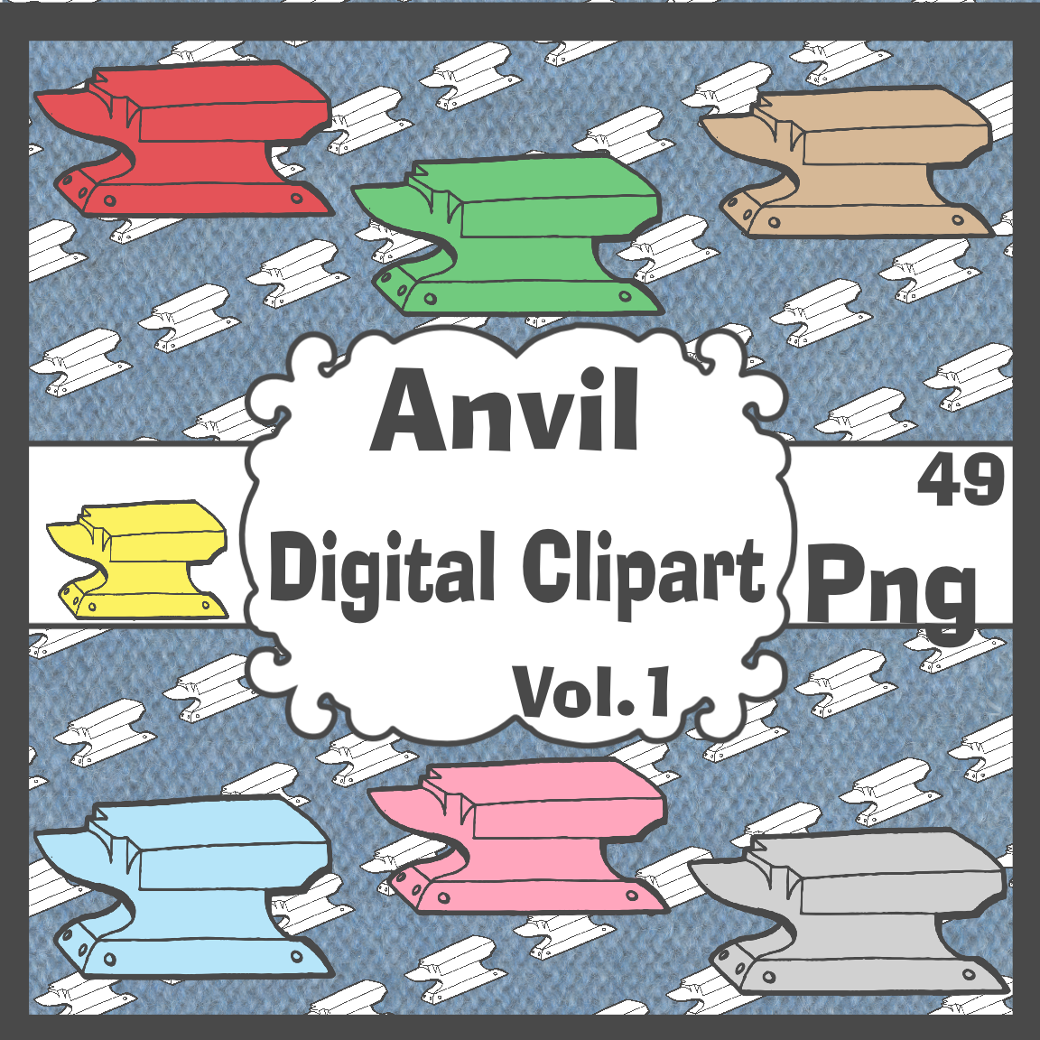 Anvil Digital Clipart Vol.1 - $5.00
