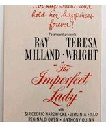 1947 The Imperfect Lady Ray Milland Movie Advertisement Teresa Wright DW... - $27.86 CAD