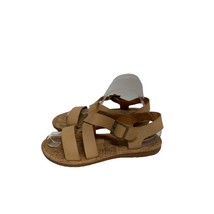 Korks womens Size 9 M Faux Leather Sandals Strappy Q4702 Cork Sole Beige - $24.74