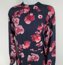 Banana Republic Floral Print Blouson Sleeve Fit And Flare Dress 12 Long ... - £39.52 GBP