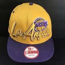 Los Angeles Lakers New Era 9Fifty HWC Adjustable M/L Snapback Hat Cap NBA - $16.81