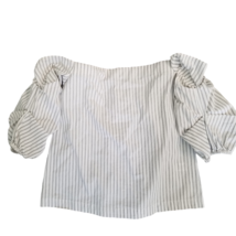 1.State x Revolve Off the Shoulder Voluminous Puff Sleeve Blouse XS Pins... - $22.31