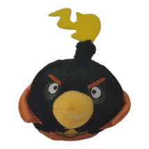 Angry Birds Space Black Firebomb Plush 5&quot; Stuffed Toy Commonwealth 2010 ... - £9.94 GBP