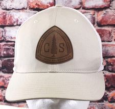 Columbia Sportswear Beige &amp; White Unisex Flexfit Cap XS - $9.49