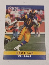 Henry Ellard Los Angeles Rams 1990 Pro Set Card #164 - £0.77 GBP