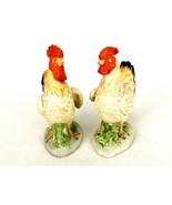 Rooster And Hen Porcelain Bisque Figurines, Country Kitchen, Farmhouse D... - $371.58 MXN
