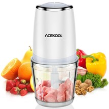 Mini Food Processor With 2.5 Cup Glass Bowl, Small Electric Food Chopper For Veg - £39.83 GBP